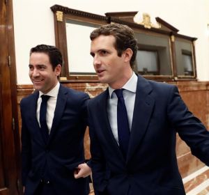 El presidente del PP, Pablo Casado, y el secretario general del PP, Teodoro García Egea El presidente del PP, Pablo Casado, y el secretario general del PP, Teodoro García Egea