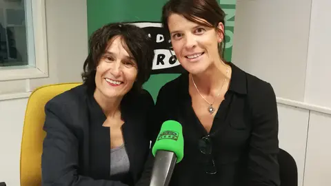 María Gómez con Ruth Beitia María Gómez con Ruth Beitia