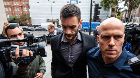 Hugo Lloris en los juzgados