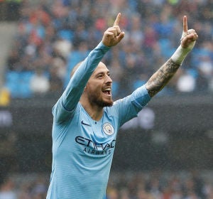 David Silva en un partido con el Manchester City David Silva en un partido con el Manchester City