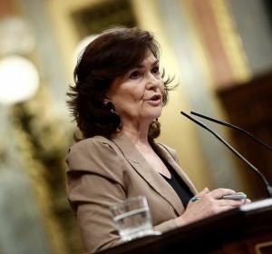 La vicepresidenta del Gobierno, Carmen Calvo La vicepresidenta del Gobierno, Carmen Calvo