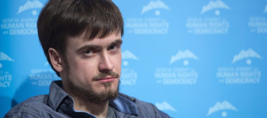 Pyotr Verzilov, miembro de Pussy Riot Pyotr Verzilov, miembro de Pussy Riot
