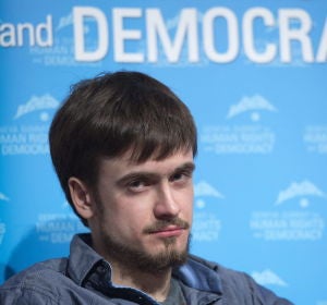 Pyotr Verzilov, miembro de Pussy Riot Pyotr Verzilov, miembro de Pussy Riot