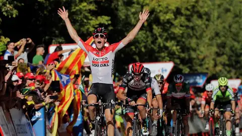 El ciclista belga Jelle Wallays se impone vencedor de la decimoctava etapa de la Vuelta El ciclista belga Jelle Wallays se impone vencedor de la decimoctava etapa de la Vuelta
