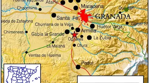 TERREMOTO EN GRANADA EPICENTRO EN ALHENDÍN