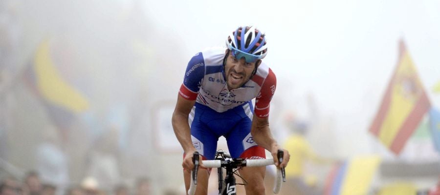 Thibaut Pinot, durante una etapa de la Vuelta Thibaut Pinot, durante una etapa de la Vuelta