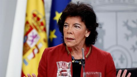 Isabel Cel&aacute;a durante la rueda de prensa posterior al Consejo de Ministros