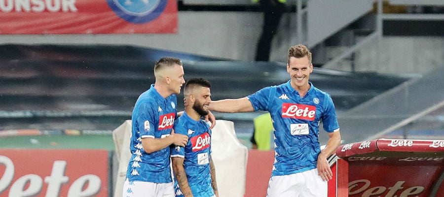 Insigne celebra un gol Insigne celebra un gol