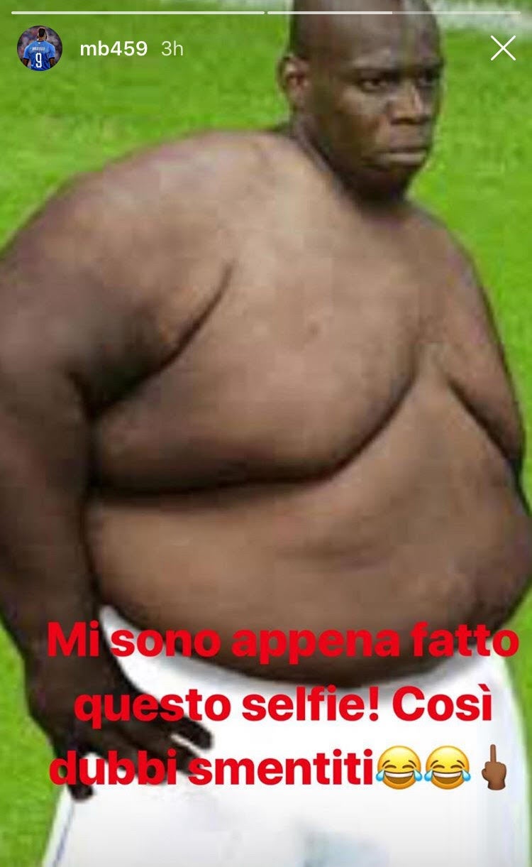 La respuesta de Balotelli a las noticias sobre su presunto sobrepeso: "¡Basura inventada!" La respuesta de Balotelli a las noticias sobre su presunto sobrepeso: "¡Basura inventada!"