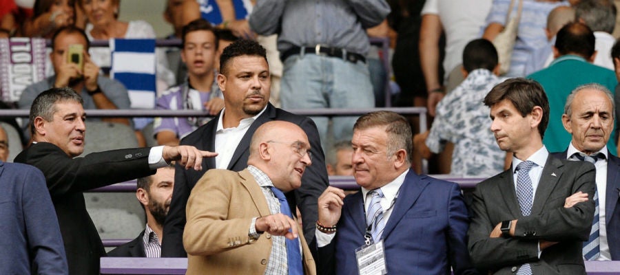 Ronaldo, en el palco del José Zorrilla Ronaldo, en el palco del José Zorrilla