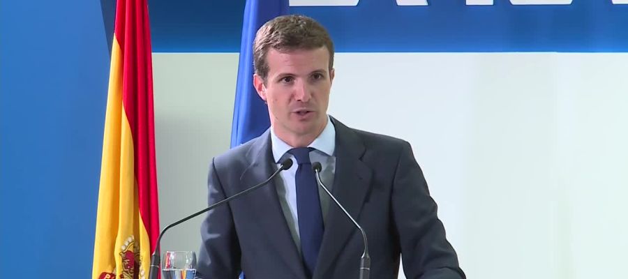 Pablo Casado, en el foro de La Razón Pablo Casado, en el foro de La Razón