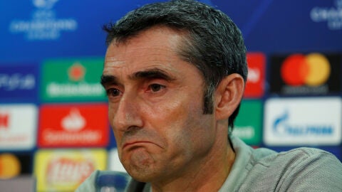 Ernesto Valverde, en rueda de prensa