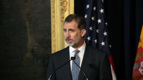 El Rey Felipe VI durante un acto