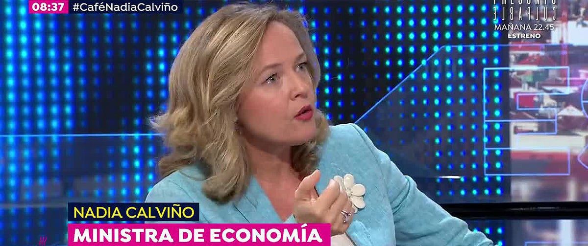 Nadia Calviño: "Sánchez ha puesto sobre la mesa no subir los impuestos a las clases medias y trabajadoras" Nadia Calviño: "Sánchez ha puesto sobre la mesa no subir los impuestos a las clases medias y trabajadoras"