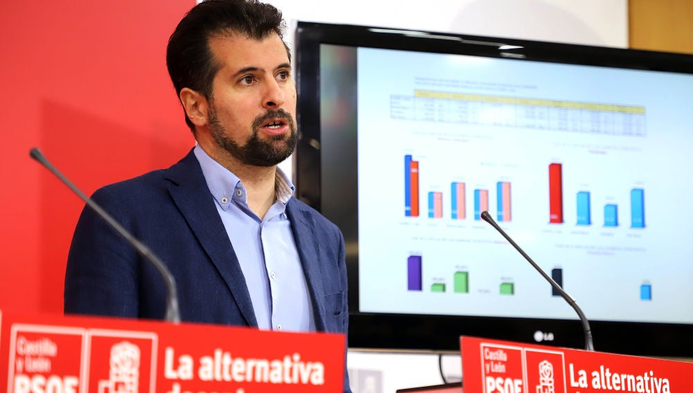 El secretario general del PSCyL-PSOE y candidato a la Presidencia de la Junta, Luis Tudanca