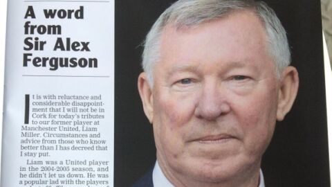 La carta de Ferguson a Liam Miller
