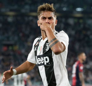Dybala celebra un gol Dybala celebra un gol