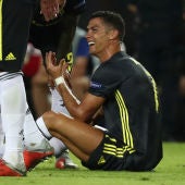 Cristiano Ronaldo, tras su expulsión contra el Valencia