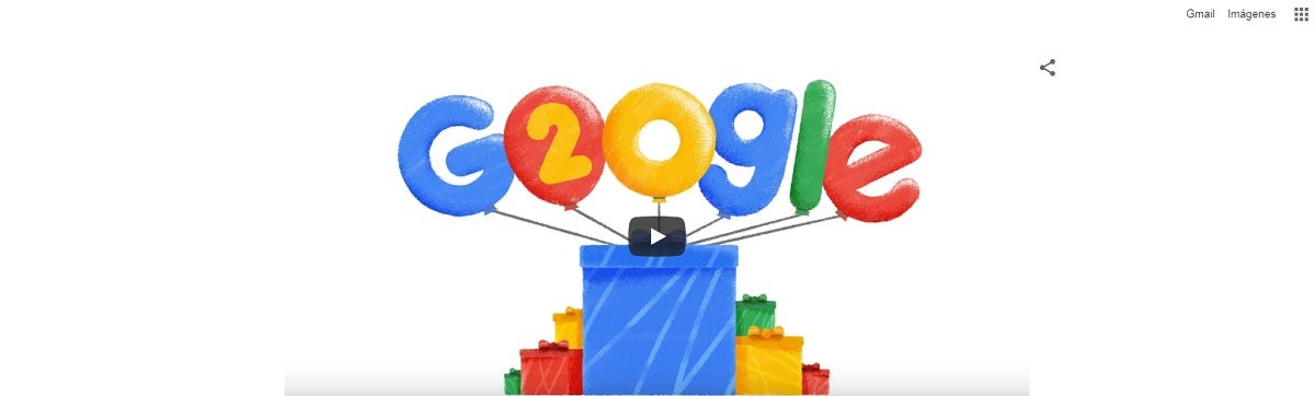 Efemérides: 20 aniversario de Google Efemérides: 20 aniversario de Google