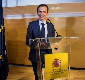 Imagen de Pedro Duque ante los medios Imagen de Pedro Duque ante los medios
