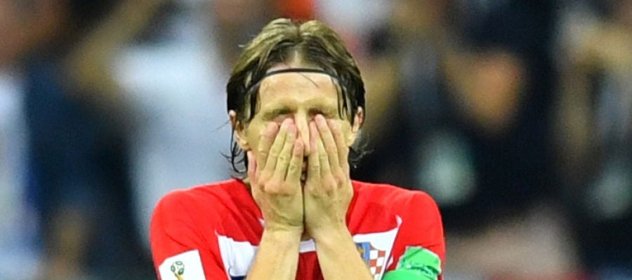 Modric, durante la final del Mundial de Rusia Modric, durante la final del Mundial de Rusia