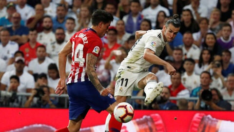 Bale, durante el partido contra el Atl&eacute;tico de Madrid