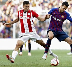 Óscar De Marcos con Busquets. Óscar De Marcos con Busquets.