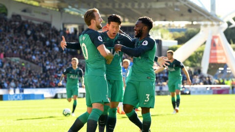 El Tottenham celebra un gol