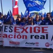 Funcionarios de prisiones protestan frente la cárcel de Brieva para exigir una subida del sueldo