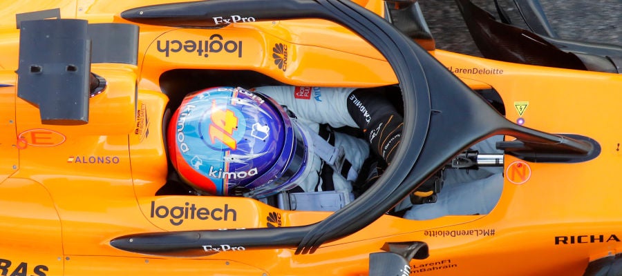 Fernando Alonso, durante el GP de Rusia Fernando Alonso, durante el GP de Rusia