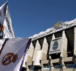 El Santiago Bernabéu, preparado antes del derbi contra el Atlético de Madrid El Santiago Bernabéu, preparado antes del derbi contra el Atlético de Madrid
