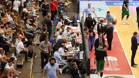 Suspensión de un partido de ACB. Suspensión de un partido de ACB.