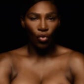 Serena Williams en una campaña contra el cáncer de mama