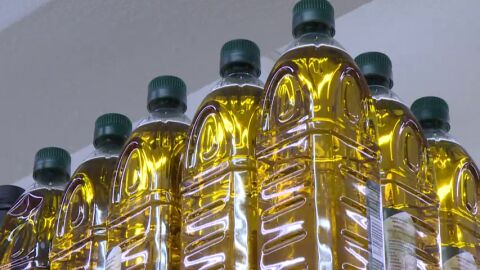 Botellas de aceite de oliva