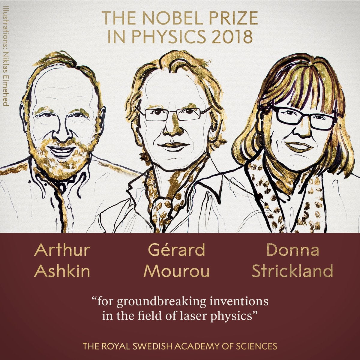 Ashkin, Mourou y Strickland ganan el Premio Nobel de Física por sus invenciones en la física láser Ashkin, Mourou y Strickland ganan el Premio Nobel de Física por sus invenciones en la física láser