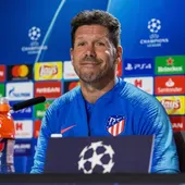 Simeone, en rueda de prensa Simeone, en rueda de prensa