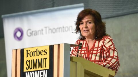 La vicepresidenta del Gobierno, Carmen Calvo
