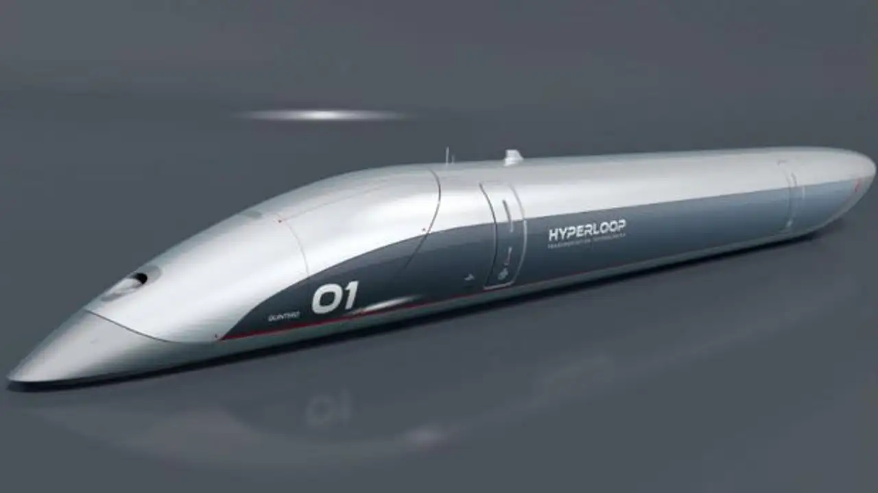 Cápsula del tren supersónico 'hyperloop' Cápsula del tren supersónico 'hyperloop'