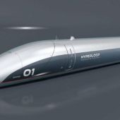 Cápsula del tren supersónico 'hyperloop'