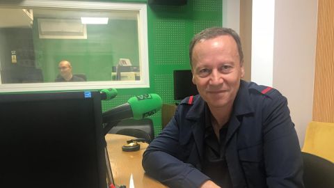 Rafa Villarino en los estudios de Onda Cero Ourense