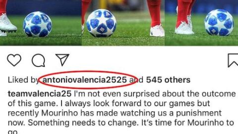 El pol&eacute;mico 'like' de Antonio Valencia