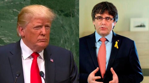 Donald Trump y Carles Puigdemont
