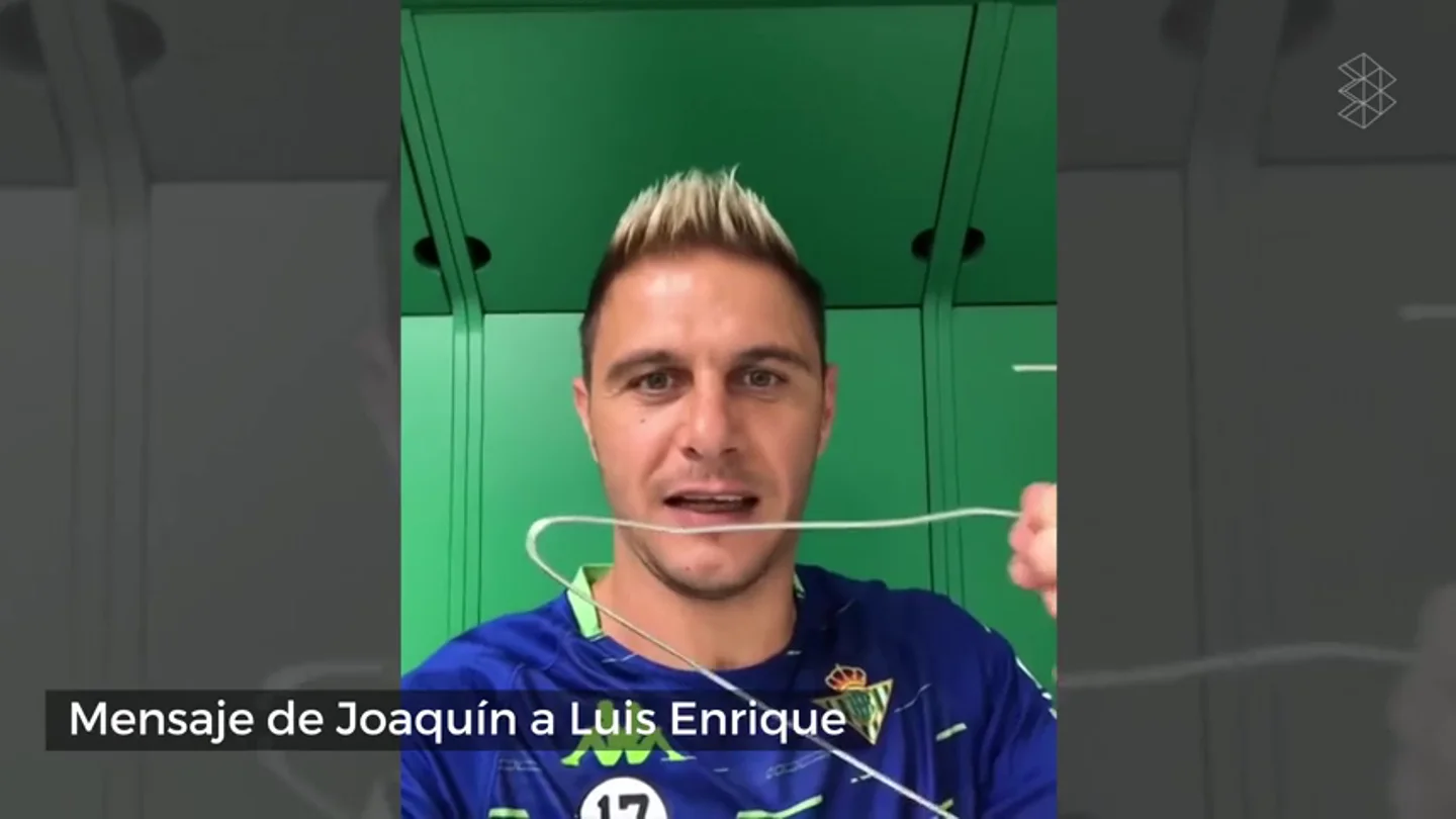 El mensaje de Joaquín a Luis Enrique tras no ir convocado con España: "Quillo, la percha está aquí..." El mensaje de Joaquín a Luis Enrique tras no ir convocado con España: "Quillo, la percha está aquí..."