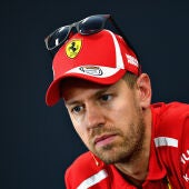 Sebastian Vettel, en rueda de prensa en Suzuka