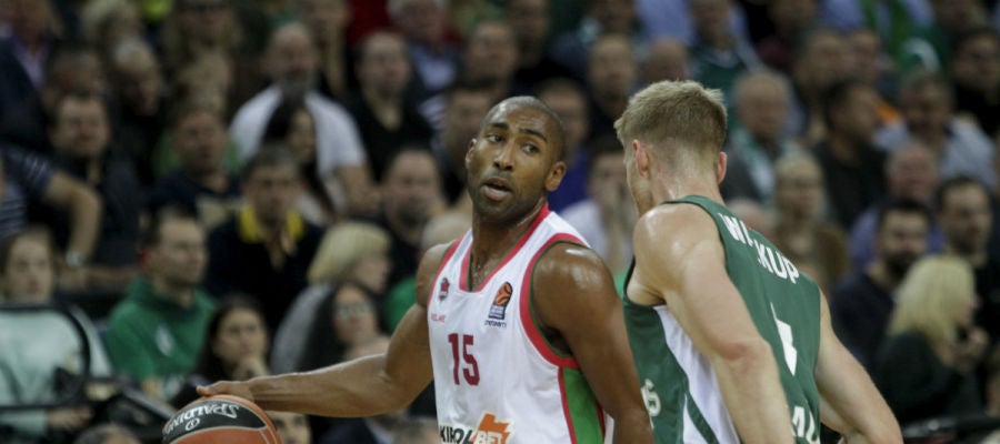 Granger, en una acción del partido ante el Zalgiris Granger, en una acción del partido ante el Zalgiris