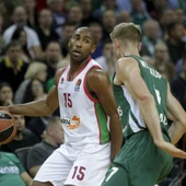 Granger, en una acción del partido ante el Zalgiris Granger, en una acción del partido ante el Zalgiris
