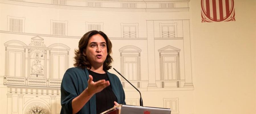 La alcaldesa de Barcelona, Ada Colau La alcaldesa de Barcelona, Ada Colau