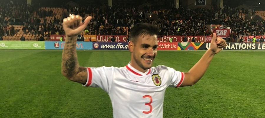 La selección de Gibraltar celebra una victoria La selección de Gibraltar celebra una victoria