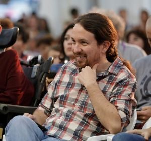 Pablo Iglesias en el debate de la universidad de otoño de Podemos Pablo Iglesias en el debate de la universidad de otoño de Podemos