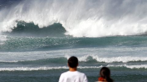 La primera borrasca que se aproximó a Galicia este fin de semana